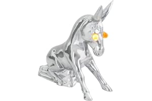 GG GRAND GENERAL Grand General 48160 Chrome Novelty Donkey Hood Ornament with Illuminated Eyes