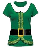 Impact Santa's Elf Costume Junior Women's T-Shirt
