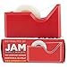 JAM PAPER Colorful Desk Tape Dispensers - Red - Sold Individually