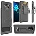 ZASE Case Compatible with Samsung Galaxy Note 9 Belt Clip Holster Case Slim Fit Armor Shell Protective Case Defender Swivel Belt Clip Built-in Kickstand (Black Holster Combo Case)