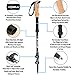 Foxelli Carbon Fiber Trekking Poles – Lightweight Collapsible Hiking Poles with Cork Grips, Lever Locks & All Terrain Accessories