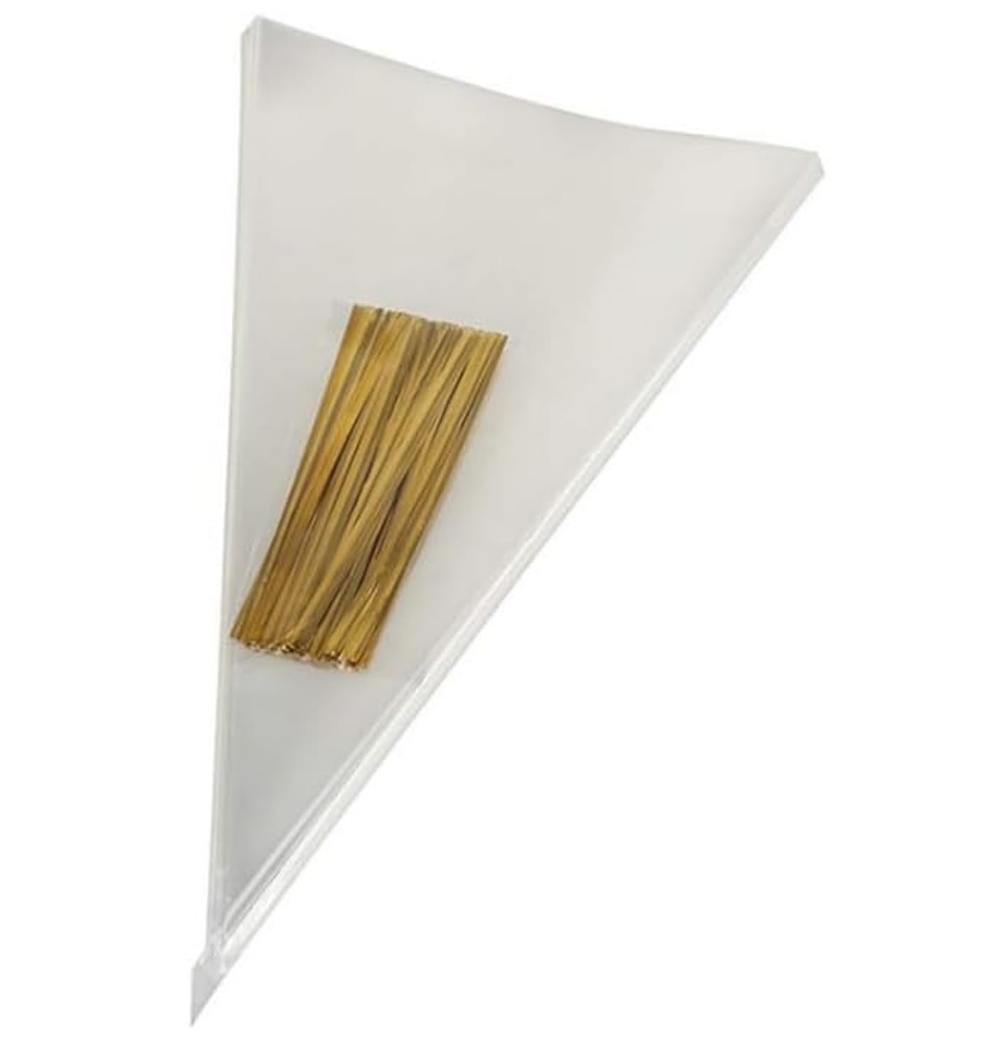 Photo 1 of ***** PACK OF 2**** Muyindo 100 Pieces (7x15 Inch) Clear Cone Bags with Twist Ties for Candies, Cookies, Popcorn, Sweets, Chocolates and More; Perfect for Birthday, Wedding, Halloween, Christmas and Other Social Events