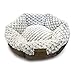 Pet Craft Supply Soho Round Cat Bed For Indoor Cats, Ultra Soft Plush, Memory Foam, Machine Washable, Calming Cat Bed,Brown, Small
