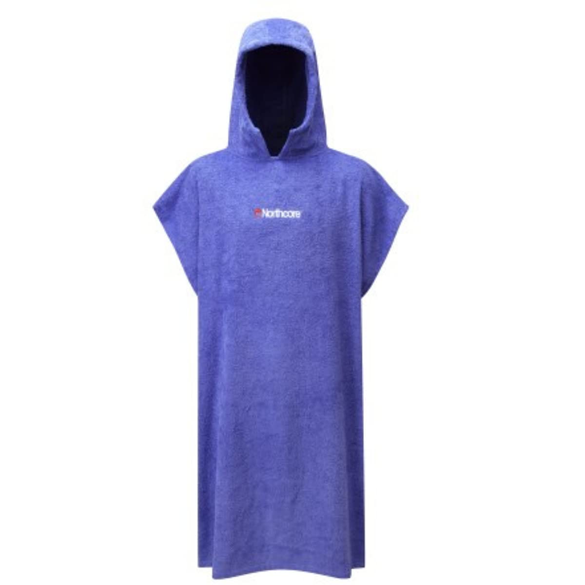 Northcore Beach Basha Changing Robe Poncho or Changing Robe Towel for Beach Watersports & Surfing - Blue Noco24B - Unisex