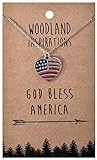 Shagwear God Bless America Woodland Nature Inspiration Necklace