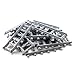 Building Block Railroad Train Tracks Non-Powered Rail - 12x Straight Pieces by Shantou Blocks
