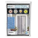 Magnetic Screen Door Mesh Curtain Fiberglass Full