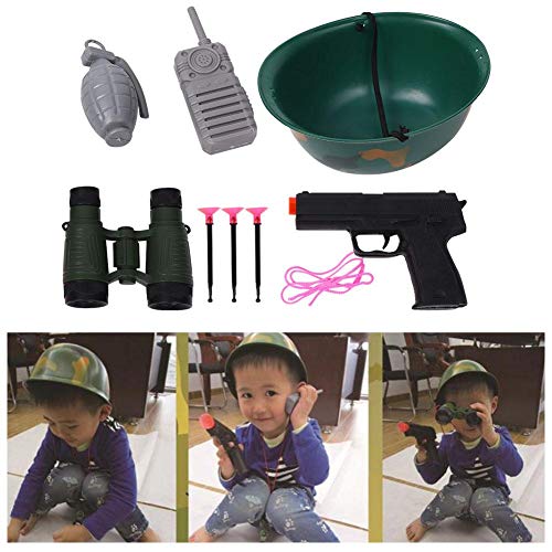 Kids Child Pretend Play Toys Accessory Tool Lots Profession Role Plays Game Toy Set(Camouflage) - Thumbnail 4