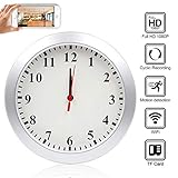 Spy Camera Wireless Hidden ZXWDDP HD 1080P Nanny Cam Baby Pet Monitor WiFi Smoke Detector Camera Motion Detection/Loop Recording/Indoor Security Monitoring Camera Support iOS/Android/PC/Mac