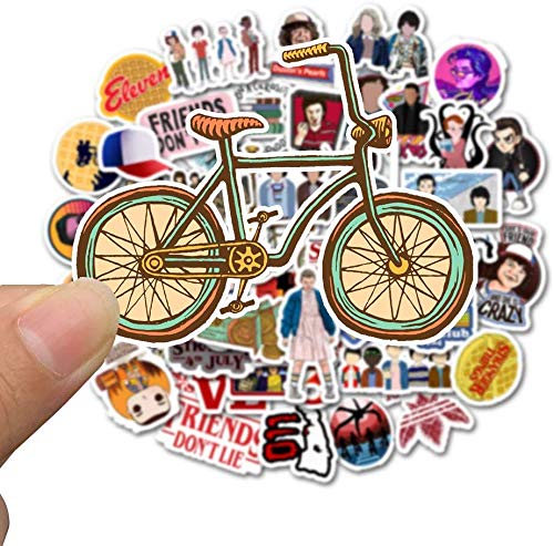 50 pcs Stranger Things Sticker Funny Waterproof Vinyl Stickers for Laptops, Hydro Flasks,Water Bottles,Computers,Phone,Skateboard