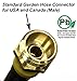 Vibrant Yard Company Winterize RV, Motorhome, Boat, Camper, and Travel Trailer: Air Compressor Quick-Connect Plug to Male Garden Hose Faucet Blow Out Adapter with Valve (Lead-Free Brass), 15