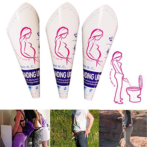 Nrpfell 10Pcs Women Female Portable Disposable Urinal Standing Pee Urination Devices Outdoor Toilet Tool