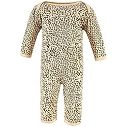 Hudson Baby Unisex baby Cotton Coveralls, Leopard