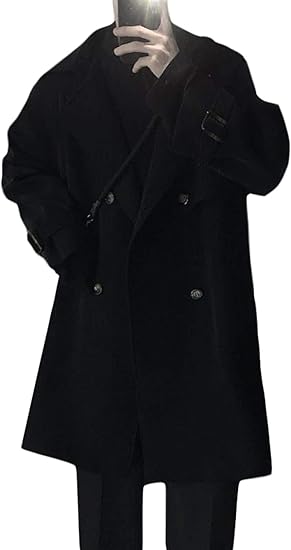 Amazon ｔａｉｔｅｎｇ コート メンズ ロング ジャケット トレンチコート 秋冬 チェスターコート 防寒 防風 カジュアル おしゃれ オーバーコート 黒 メンズコート コート ジャケット 通販