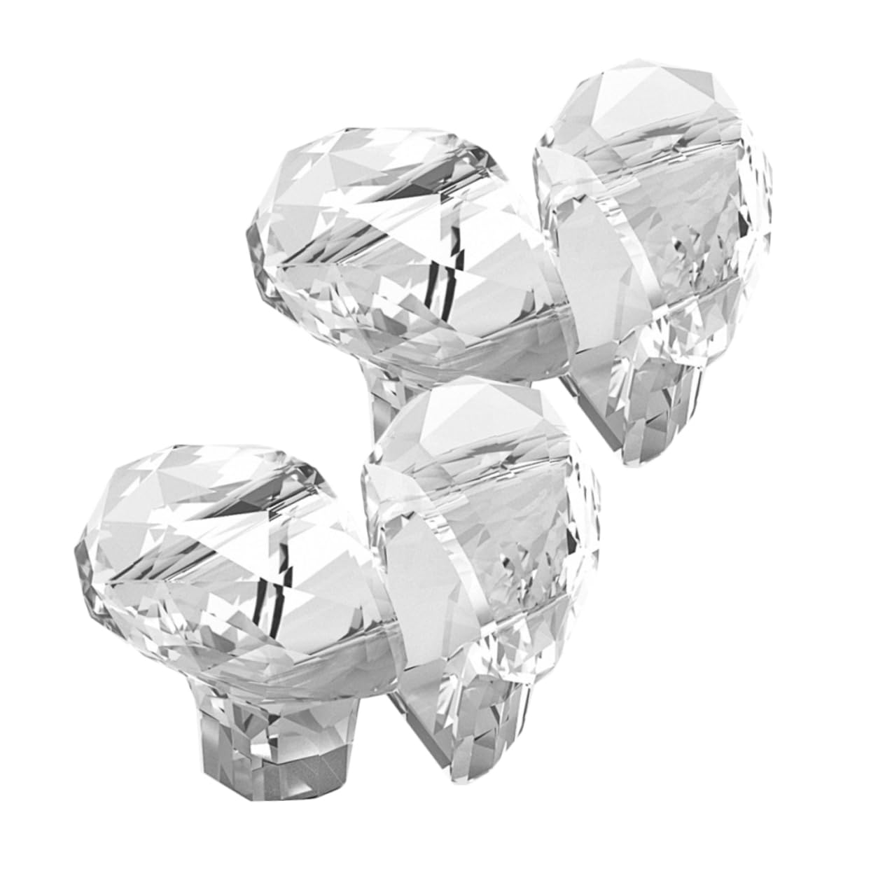 Angoily 2PCS Heart Shaped Toilet Tank Button, Toilet Flush Button, Press Flush Replacement for Home Bathroom