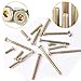 Baby Bed Crib Screws Assortment Hardware Replacement Kit, M6 x20mm/ M6 x30mm/ M6x40mm/ 50mm/ 60mm/ 70mm/ 80mm Hex Drive Socket Cap Screws Barrel Nuts for Beds Headboards Chairs Furniture