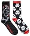 Star Wars Darth Vader and Stormtrooper Pattern Men's Crew Socks 2 Pair Pack Shoe Size 6-12