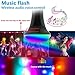 LP LED Flashlight , Multi-function Color Changeable By Sound Control Rechargeable By Usb Cable , for Concert , House Party , Outdoor Camping Trip , Entertainment Acts ，portable and Lightweight (Black)