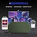Waterproof Bluetooth Speaker, ToHayie IPX6 Outdoor Bluetooth Speaker with 1000mAh battery, 66- Foot Bluetooth Range & Built-in Mic for iPhone, Samsung and More (Green)