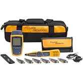 Fluke Networks MS2-KIT MicroScanner2 Copper Cable Verifier Kit, Troubleshoots RJ11, RJ45, Coax, Tests 10/100/1000Base-T, and Voip, Includes IntelliTone Pro 200 &amp; Remote ID Kit