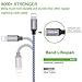 iPhone Charger, YUNSONG 4.2A 21W Dual Port Travel Power Adapter with Nylon Braided Lightning Cable 6FT 2PACK USB Data Sync Charging Cord for iPhone X/8/7/6S/Plus/5S/SE/5C/iPad Air/mini