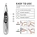 5-in-1 Acupuncture Pen, USB Rechargeable Electronic Acupuncture Pen with 5 Massage Head LED Display Meridian Energy Pulse Massage Pen, Pain Relief Therapy Pain Tools