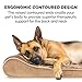 Furhaven Pet Dog Bed | Cooling Gel Foam Minky Plush & Velvet Ergonomic Luxe Lounger Cradle Mattress Contour Pet Bed w/ Removable Cover for Dogs & Cats, Camel, Jumbo
