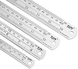 Early Buy Heavy Duty Stainless Steel Ruler Set 12in 300mm + 6in 150mm view 3