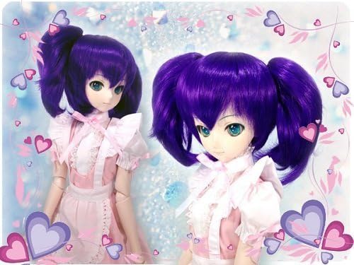 Doll wig * tails * vivid purple * 9 to 9.5 inches * Dollfie Dream * DD / MDD * Super Dollfie * SD size