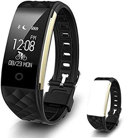 HIVRIX Smart Fitness Watch - Heart Rate, Pedometer, and Sleep Monitor - Waterproof IP67 Rating - Call Reminder and SNS Alert - Android and iOS Compatible - with Replacement Bands.