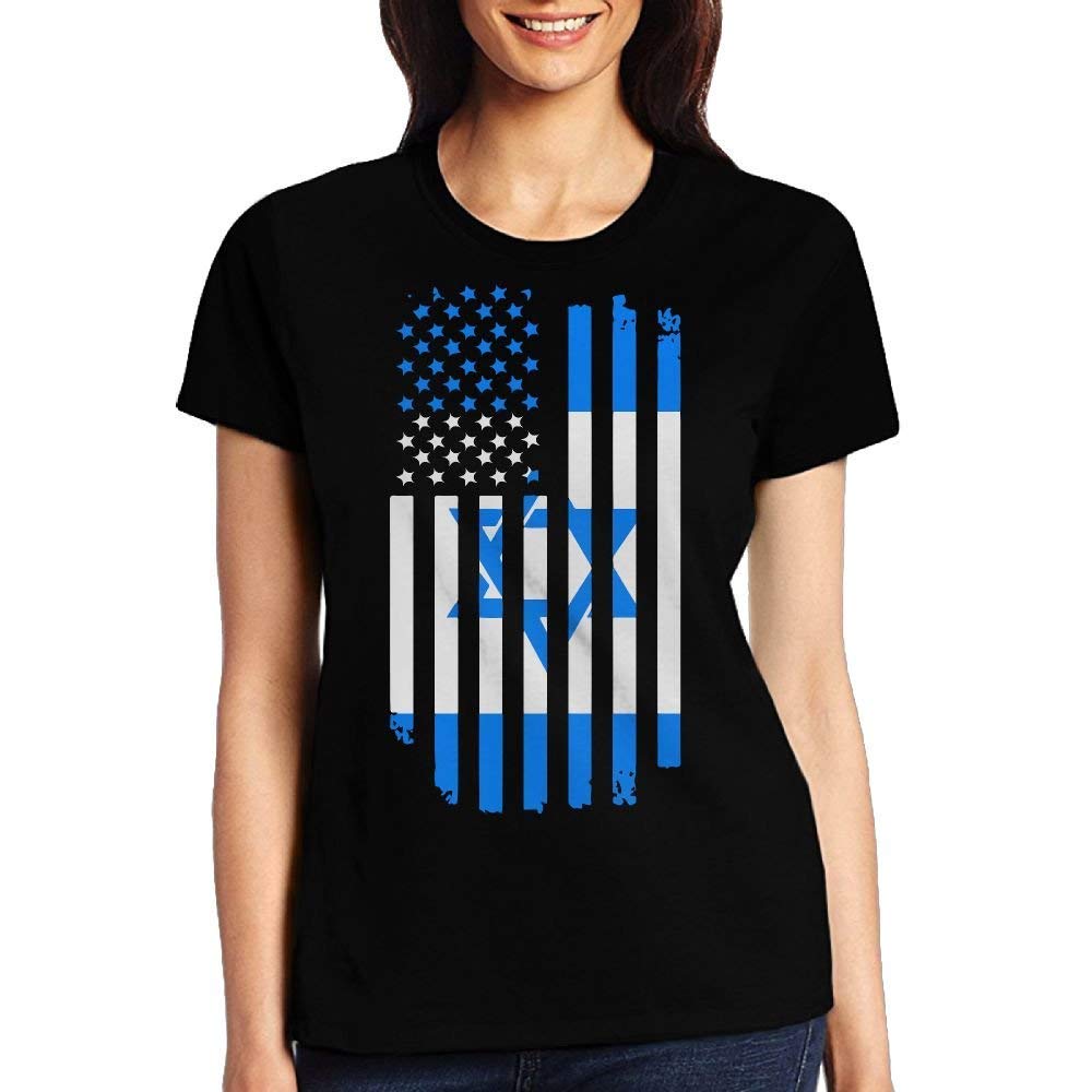 Gamsjm Personalized Israeli Flag Tshirt Trendy Sports Ness Tees