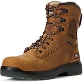 ARIAT mens Turbo 8" Usa Assembled Waterproof Carbon Toe Work Boot