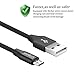 Micro USB Cable, SOYAA 3Pack (2x 3.3 Foot, 1x 6.6 Foot) Cloth Braided High Speed Charging Cables 2A Current for Samsung Galaxy, Motorola, HTC, Blackberry, Tablets and More Android Device - Black