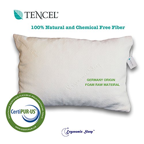 Ergonomic Sleep Shredded Model Cover Memory Foam Pillow, Queen Pricepulse