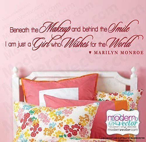 Marilyn Monroe Beneath the Makeup Vinyl Wall Decal