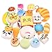 FUN LITTLE TOYS Squishy Mini Slow Rising Kawaii Jumbo Food Scented Squishies Key Chains-20 PCs Party Supplies, Kids Classroom Prizes, Party Bag Fillers