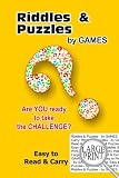 Riddles & Puzzles - by GAMES ( Large Print, Easy to Read & Carry ) by Trick Questions Activities, Brain Teasers