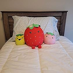BenBen Kawaii Plush Strawberry Pillow, Set of