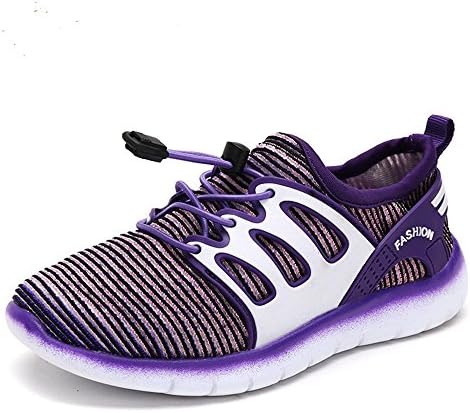 Kids Shoes YiuKhmer Boys Girls Tennis Sneakers Lace-up Casual Shoes (Toddler/Little Kid) (1M US Little Kid, Purple)