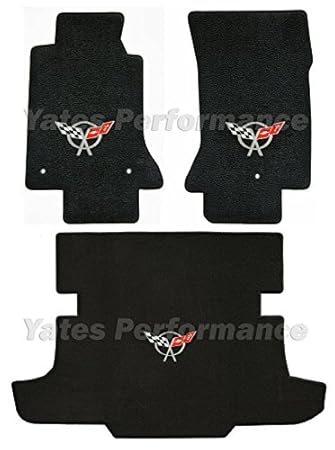 Chevy Corvette 1968 1982 C3 3 Pce Floor Mat Set For Logo As Shown