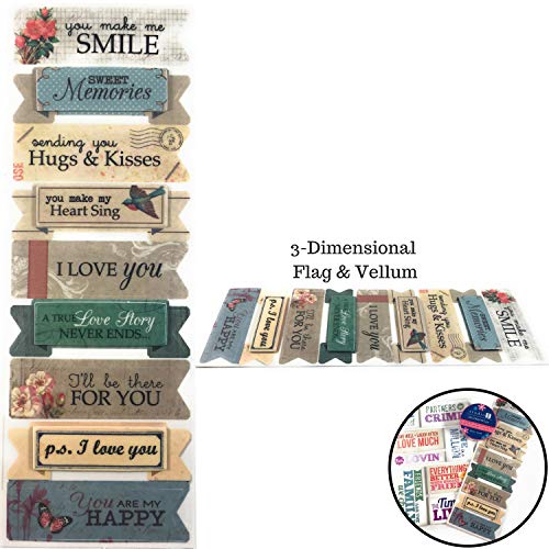 1 Friendship+Memories+Scrapbook+Adhesive+Stickers