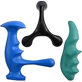 Abnaok Manual Trigger Point Massage Tool and Thumb Saver for Full Body Deep Tissue Massage, with 3-Legged Massage Knobs, Stre