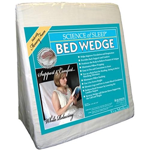 Eva Medical Wedge Bed Pillow 25' x 23' x 12'. Comes w/ white pillow cover (MADE IN USA) image