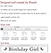 Rhoark Unicorn Headband and Satin Birthday Girl Sash Set (Gold/Pink)