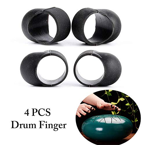 S WIDEN ELECTRIC 4PCS Steel Tongue Drum Finger Sleeve Knocking, Drum Finger Picks, Playing Finger Cover, Drum Finger Ring