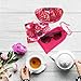 MyEyeglassCase Hard Sunglasses Cases for Large to oversized frames with cleaning cloth (AS179 Peonies)