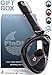 Findive Panoramic Full Face Snorkel Mask. Large Viewing Area, Easy Breath, Action Camera Mount, Anti-Fog and Anti-Leak Snorkeling Design (2017 New Version) Best Gift