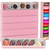 Romantic Baking 50 Pack Long Chocolate Covered Strawberry Macaron Truffle Cocoa Bomb Cookies Bakery Boxes (12x2x2 Inches)