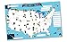 USA Map Memory Game and Activity Paper Placemats - Learn the States and Capitals on 25 Fun Double-sided Worksheets