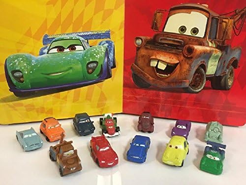 Disney Pixar Cars 2 Movie Deluxe Cake Toppers Cupcake Set of 12, Lightning Mcqueen, Finn McMissile, Mater & More!